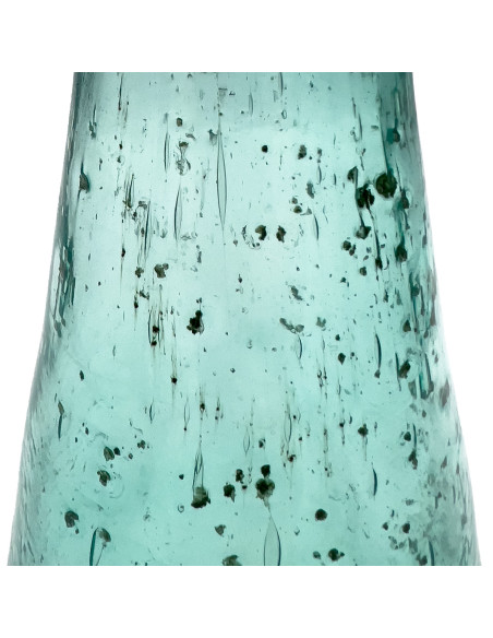 Florero vidrio celeste 30cm