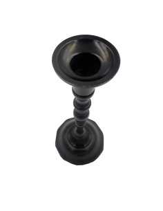 Candelabro negro 25cm 2