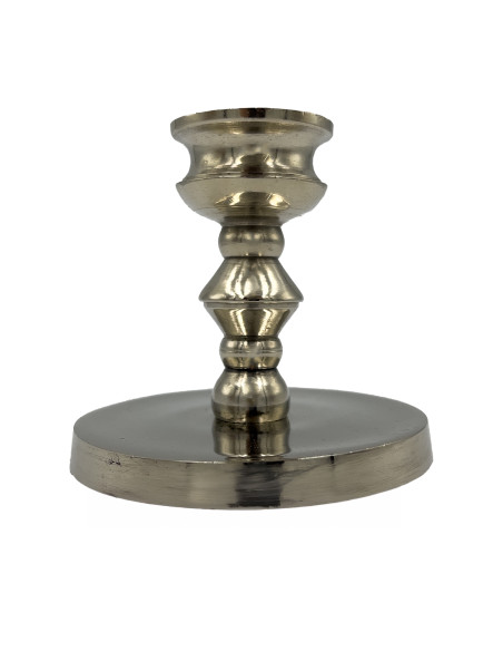 Candelabro plateado 8cm