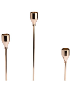 Set 3 candelabros dorados 2