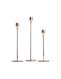 Set 3 candelabros dorados