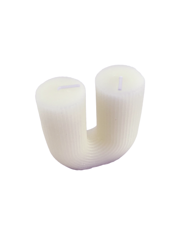 Vela U 8x3,5x8,5cm - Decoración Elegante para el Hogar
