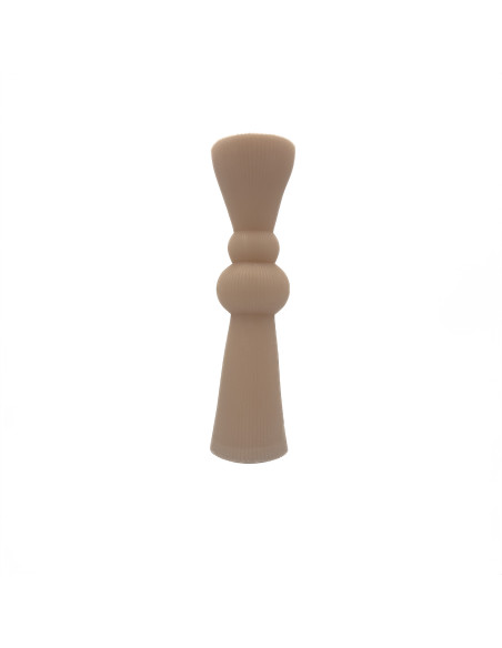 Vela acanalada 20cm beige