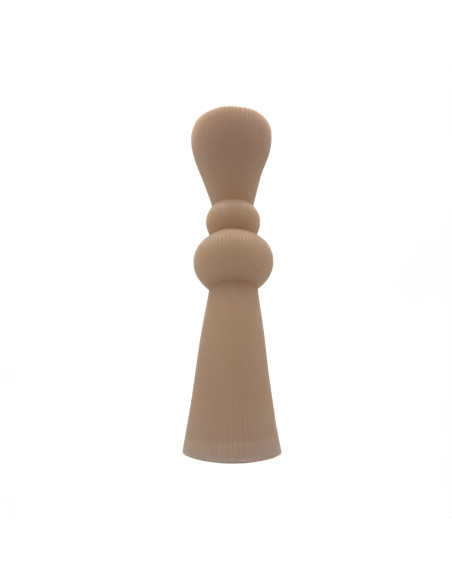 Vela acanalada 20cm beige