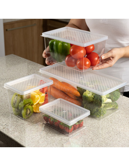 Contenedor alimentos con tapa 1.3L