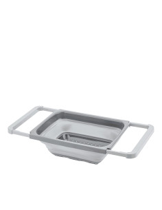 Colador plegable con asas 55x26cm gris 2