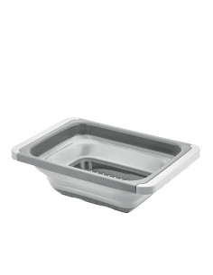 Colador plegable con asas 55x26cm gris