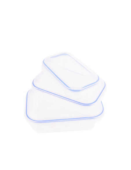 Contenedor rectangular 3 piezas