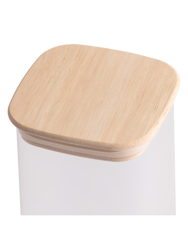 Contenedor 1900ml con Tapa de Madera - Almacenamiento Cocina