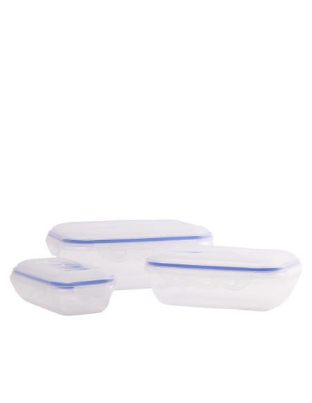 Contenedor rectangular 3 piezas