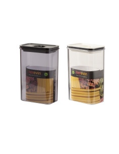 Contenedor plástico hermético blanco/negro 2,5lt