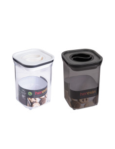 Contenedor plástico hermético blanco/negro 1,1lt