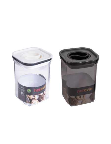 Contenedor plástico hermético blanco/negro 1,1lt