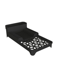 Secaplatos plástico negro 40,8x20,7x11,5cm