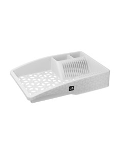 Secaplatos plástico blanco 44x30x8,5cm