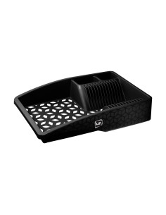 Secaplatos plástico negro 44x30x8,5cm