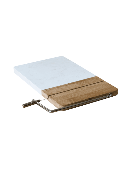 Tabla corta queso bambú mármol 29x24cm