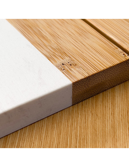 Tabla corta queso bambú mármol 29x24cm