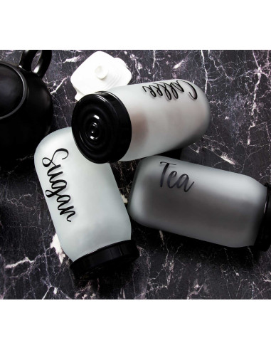 Frasco de vidrio Tea-Coffee-Sugar 1lt