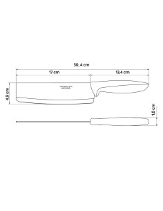 Cuchillo carnicero 17cm 23444/107 2