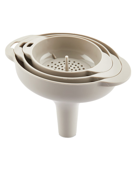 Set 3 embudos con colador