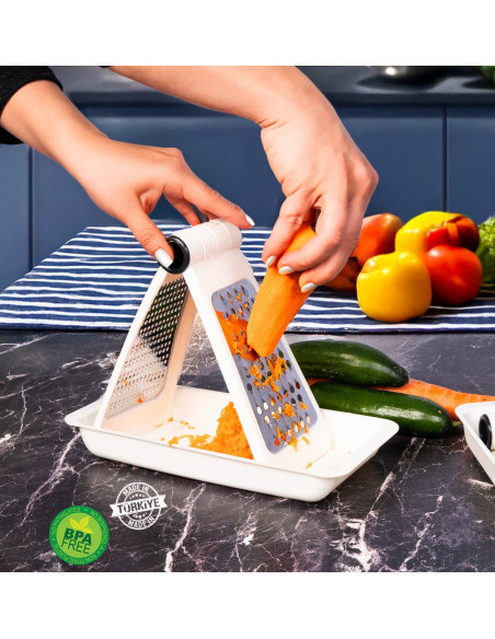 Rallador plegable con bandeja 26x11,7cm