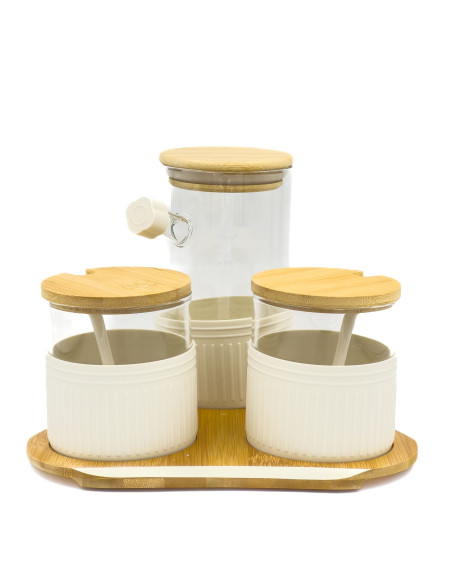 Alcuza borosilicato 3 piezas