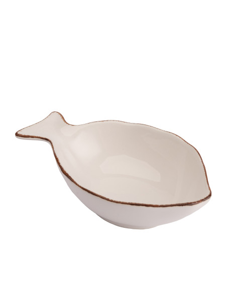 Pocillo cerámica pescado blanco 16.5cm