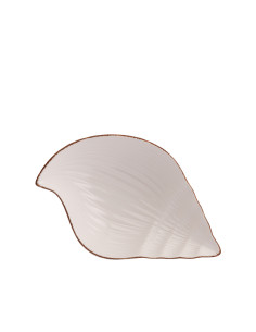 Pocillo cerámica caracola blanco 21cm