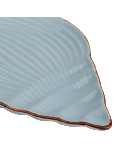 Pocillo Cerámica Caracola Celeste 21.5cm - Accesorio Mesa