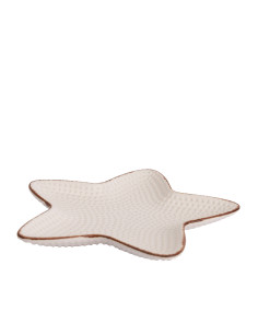 Pocillo cerámica estrella blanco 15cm 2