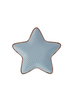Pocillo cerámica estrella celeste 11cm