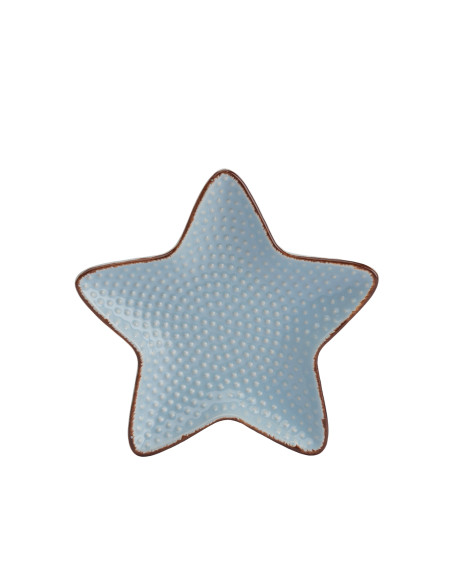 Pocillo cerámica estrella celeste 11cm