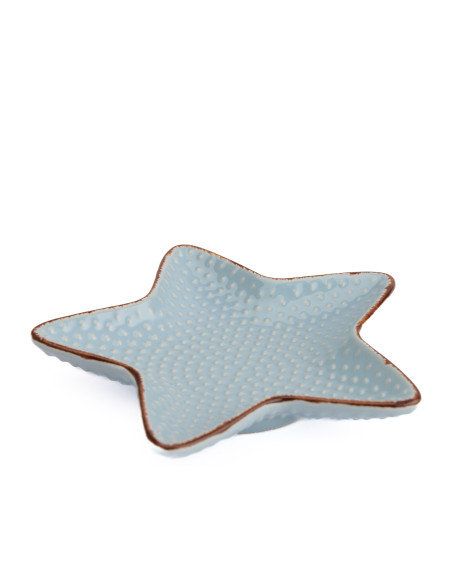 Pocillo cerámica estrella celeste 11cm