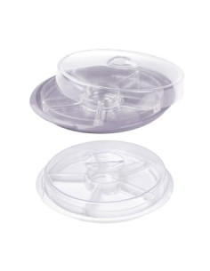 Set transparente de aperitivo 34cm