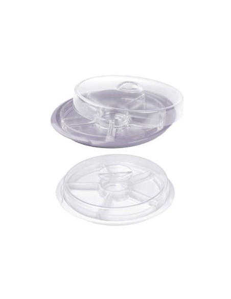 Set transparente de aperitivo 34cm