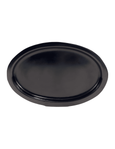 Bandeja ovalada negra 23,5x15x1cm