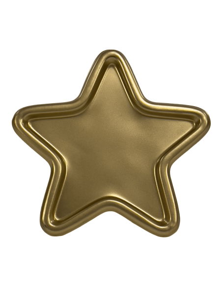 Bandeja estrella dorada 17x17x1cm