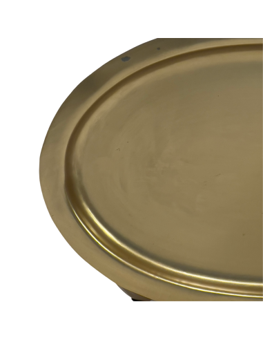 Bandeja Ovalada Dorada 23,5x15x1cm - Elegante y Funcional