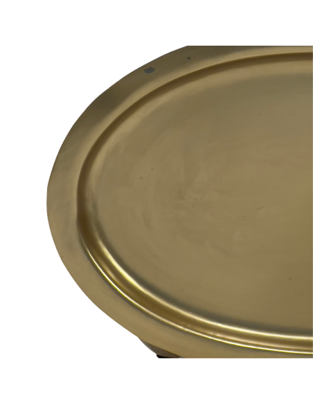 Bandeja ovalada dorada 23,5x15x1cm