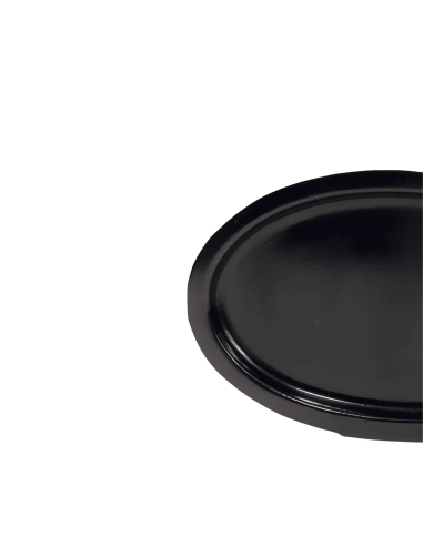 Bandeja Ovalada Negra 23,5x15x1cm - Elegante y Versátil