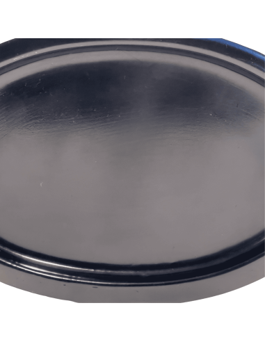 Bandeja Ovalada Negra 23,5x15x1cm - Elegante y Versátil