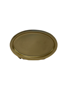 Bandeja ovalada dorada 23,5x15x1cm