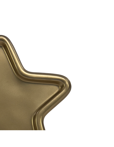 Bandeja Estrella Dorada 17x17x1cm - Decoración Mesa Elegante