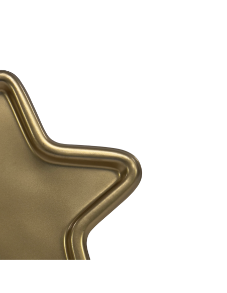 Bandeja estrella dorada 17x17x1cm