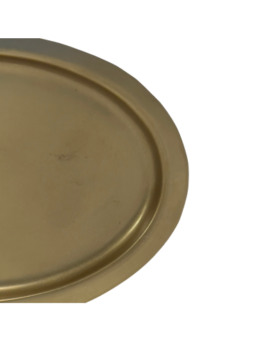 Bandeja Ovalada Dorada 23,5x15x1cm - Elegante y Funcional