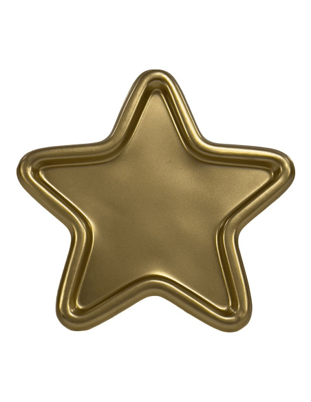 Bandeja estrella dorada 17x17x1cm