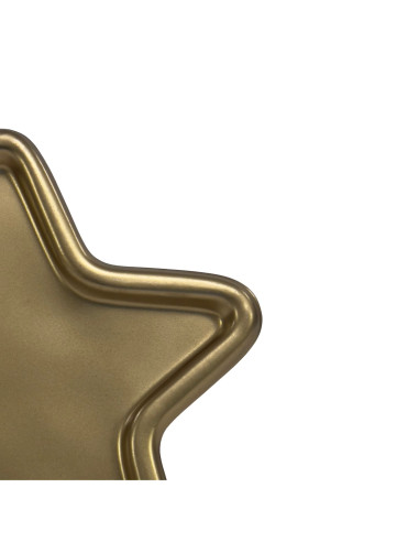 Bandeja Estrella Dorada 17x17x1cm - Elegante Accesorio Decorativo