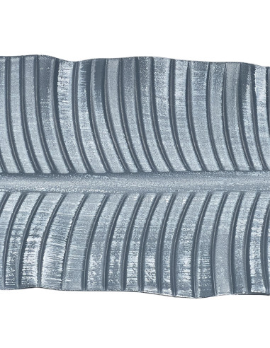 Bandeja Hoja Ondas 37x14cm Plástica Gris - Menaje de Mesa