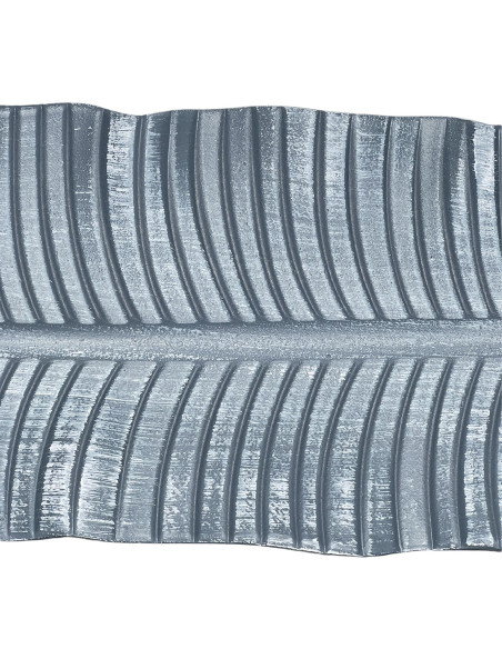 Bandeja hoja ondas 37x14cm plástica gris